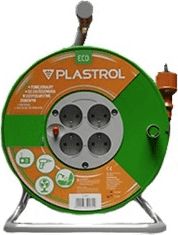 Plastrol przedłużacz bębnowy Standard Line 30m H05VV-F 3x1,5 4xGS 16A pomarańczowy (W-98949)