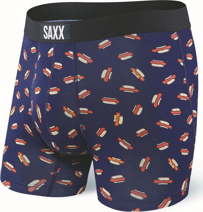 SAXX Bokserki Vibe Boxer Brief navyhotdog r. S (SXBM35HND)
