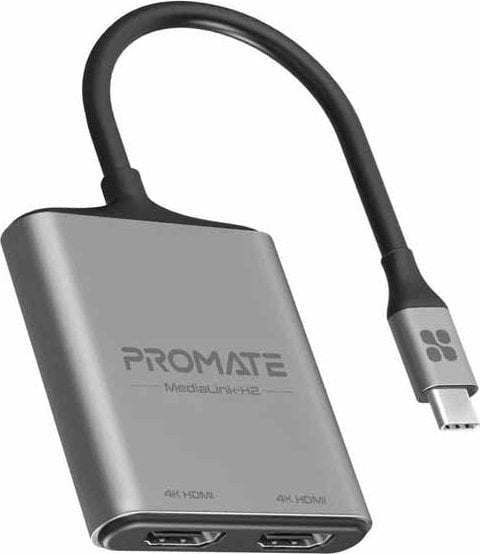 Promate MediaLink-H2 Adapter USB-C to Dual HDMI UltraHD