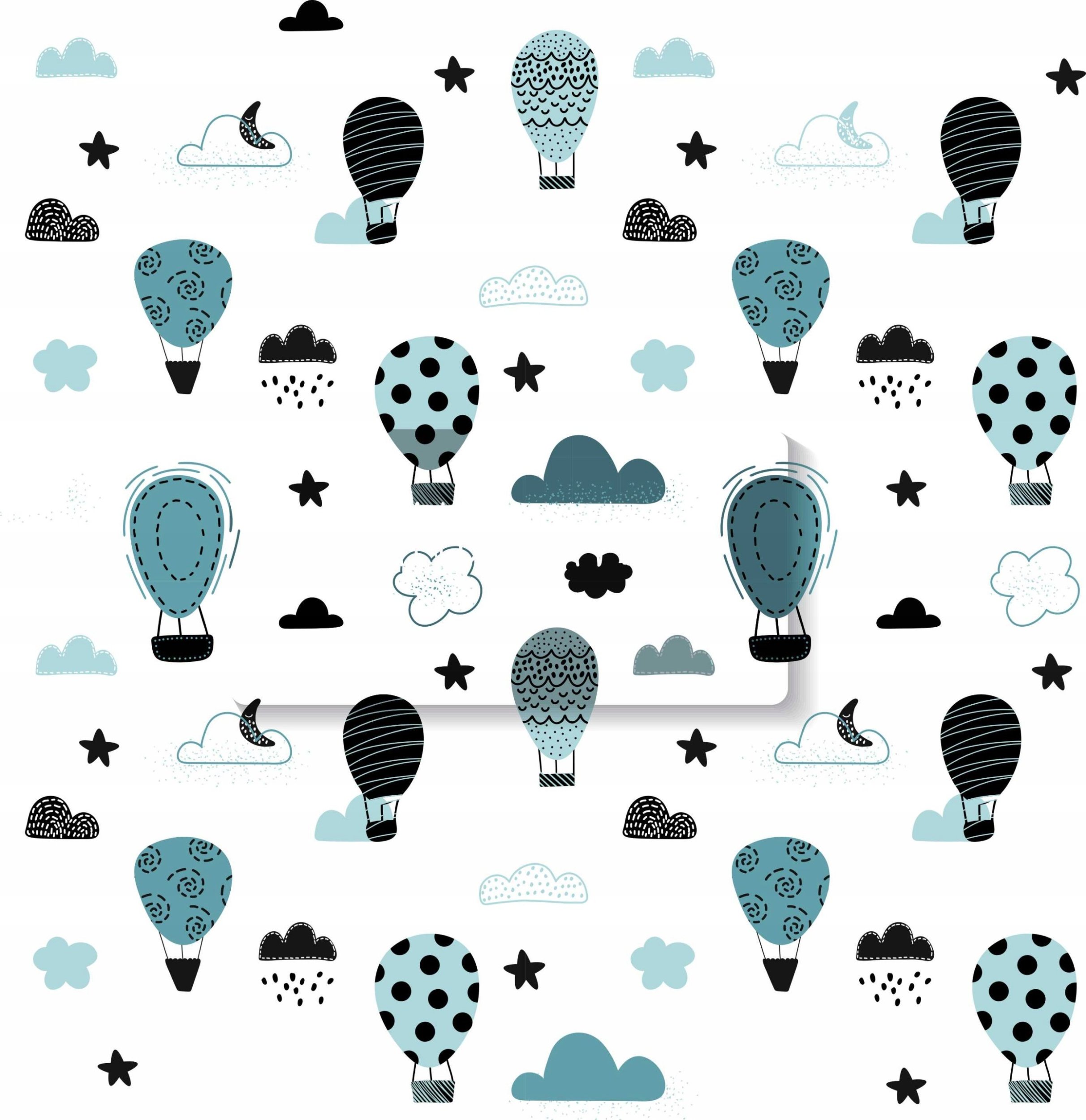 naSciane Naklejki ścienne BALON chmurki styl skandynawski