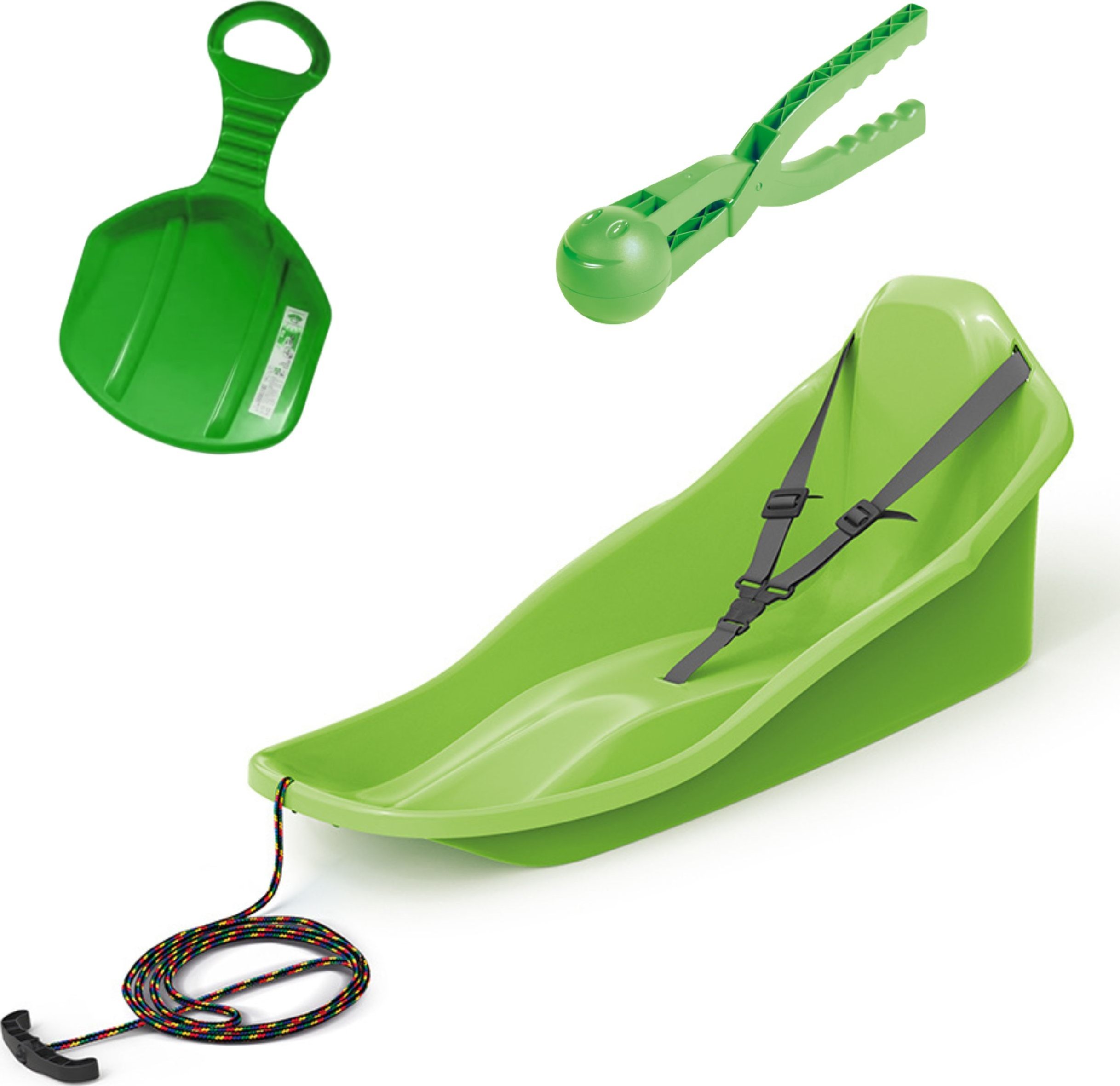 Prosperplast Sanki z oparciem TOPO + Ślizg na zimę + Śnieżkomat