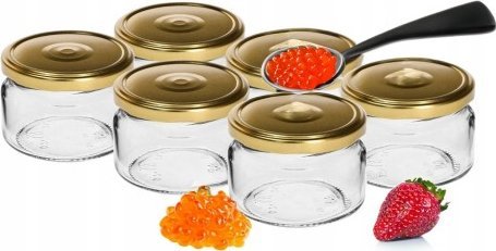 Browin Słoiki na dżemy z zakrętkami 6 szt 200 ml