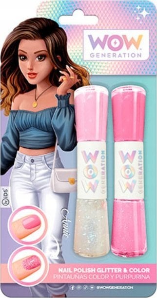 Kids Euroswan Lakier do paznokci kolorowy i brokatowy WoW Generation WOW00013 Kids Euroswan mix cena za 1 szt