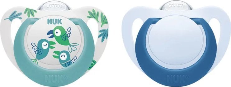 NUK Smoczek Silikonowy Star 6-18 2 szt.