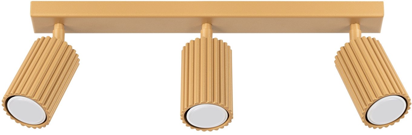 Plafon Karbon 3L Złoty Gu10 Max 10W Ledw Sollux Lighting