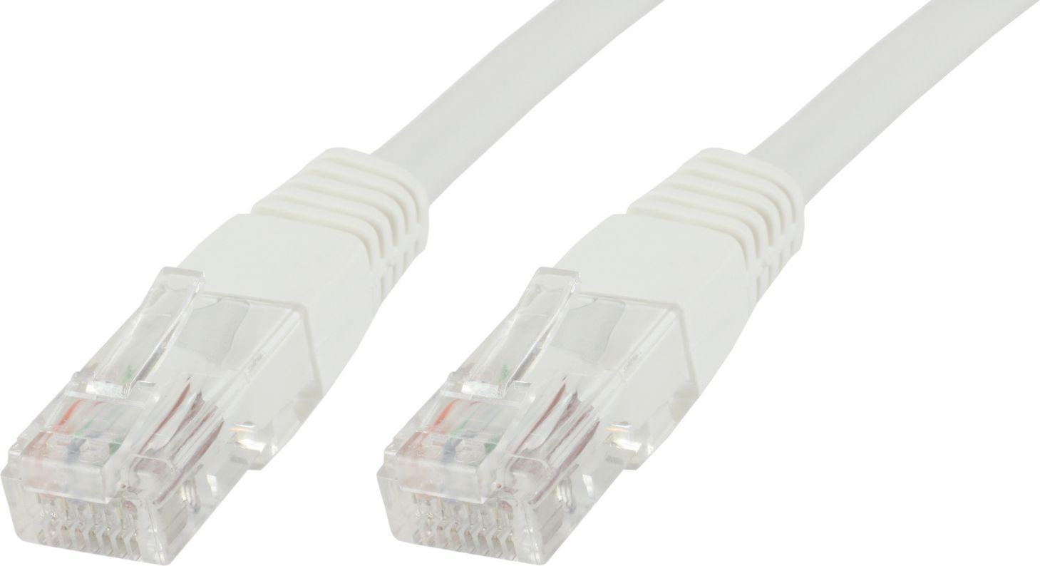 MicroConnect Patchcord U/UTP CAT6 0.25m Biały PCV (B-UTP60025W)