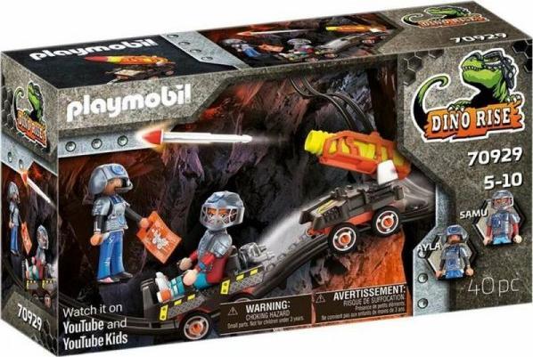 Playmobil PLAYMOBIL 70929 Dino Mine Rocket Kart Construction Toy