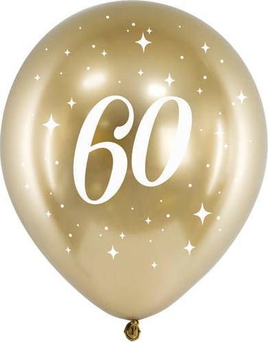 PartyDeco Balony Glossy 30cm, 60, złoty one size