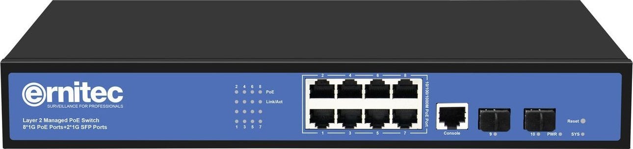 Managed Layer 2+ Switch, 8 x
