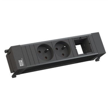 BACHMANN POWER FRAME 2xUTE 1xCM Profil plastikowy czarny