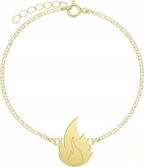Radziszewska Jewellery Pozłacana Bransoletka Płomień GRAWER GRATIS