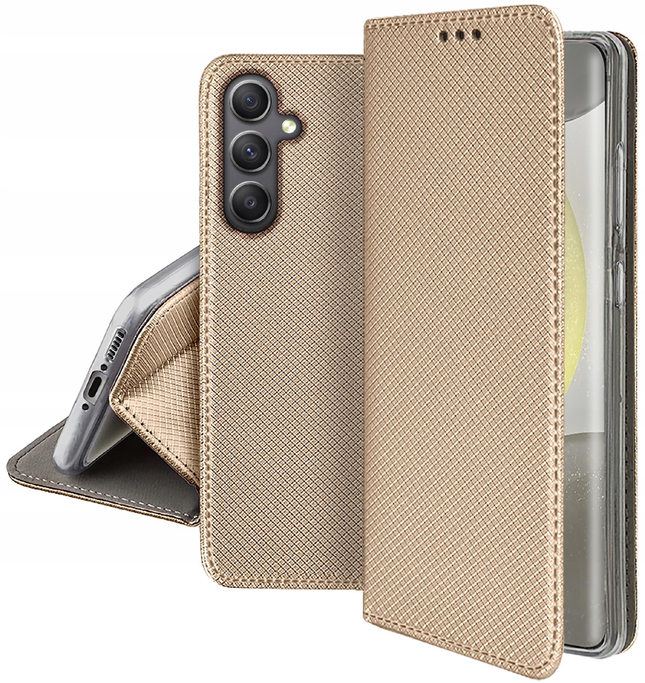 Etui do Samsung Galaxy S24 FE SMART MAGNET CASE PORTFEL + SZKŁO OCHRONNE 9H