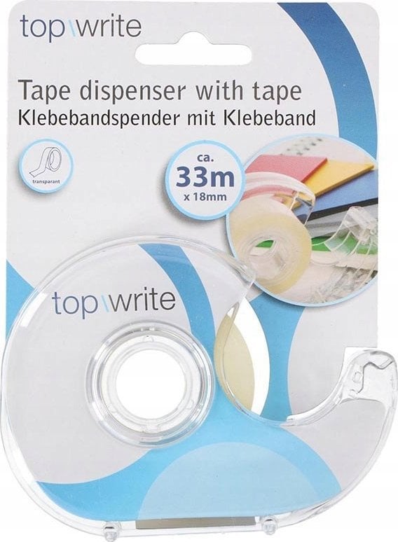 Topwrite Topwrite - Zestaw dyspenser biurowy + taśma klejąca