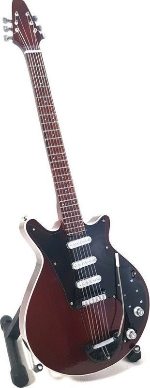 Giftdeco Mini gitara Queen z drewna mahoniowego