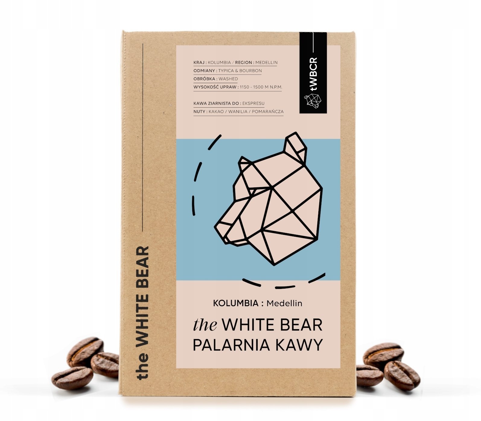 Kawa ziarnista The White Bear Kawa ziarnista Kolumbia Medellin 1kg