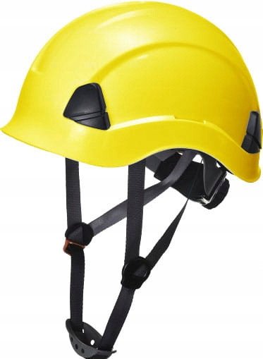 Kask Hełm Roboczy Loki Wysokościowy 4-Pkt - Żółty En-397 Regulacja Pasek Consorte 0000004508 5000128460279