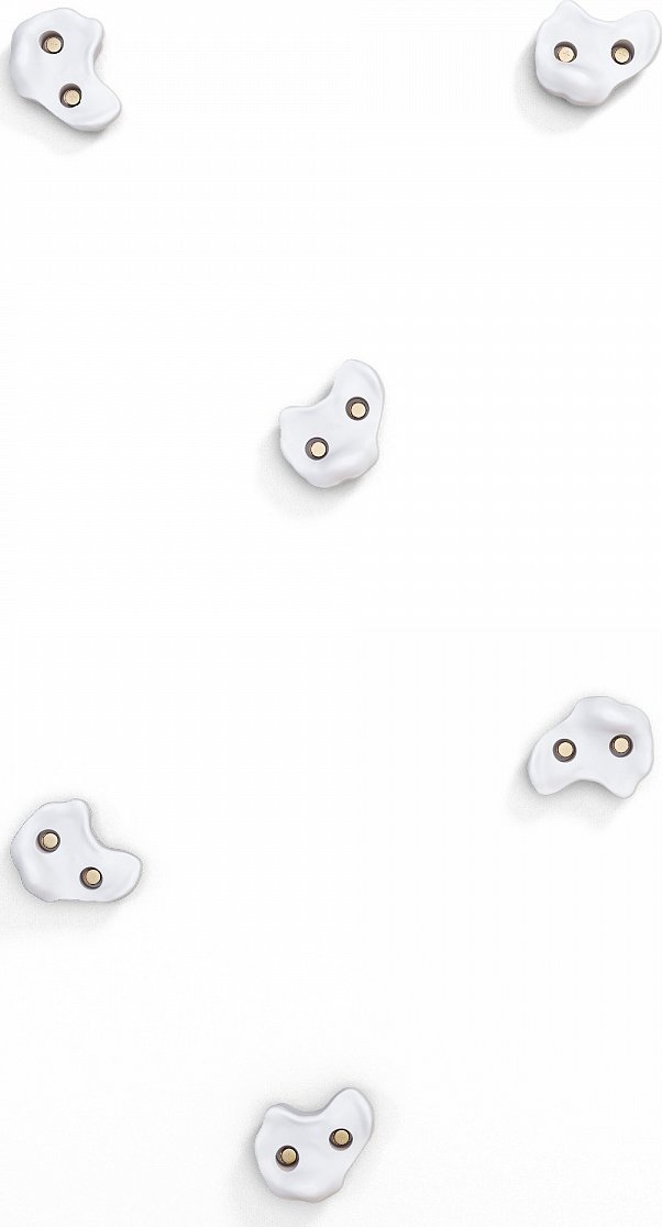 Romana chwyty wspinaczkowe M 6 szt. biały