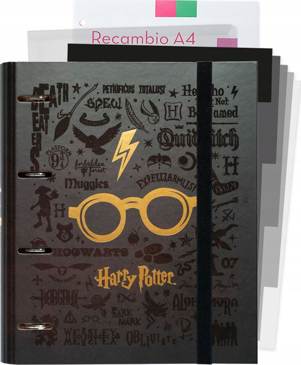Segregator Harry Potter Harry Potter - Segregator A4 z kartkami (4 ringi, gumka)