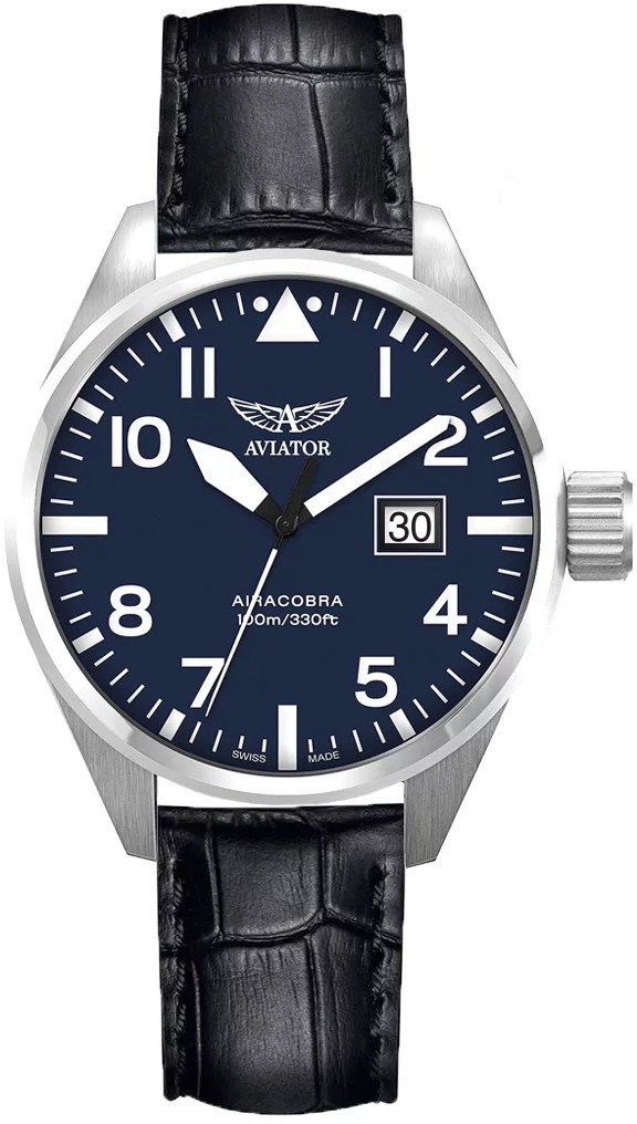 Zegarek męski Aviator V.1.22.0.149.4.BP42 czarny