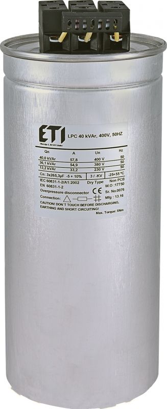 Eti-Polam Kondensator CP LPC 40 kVAr 400V 50Hz (004656756)