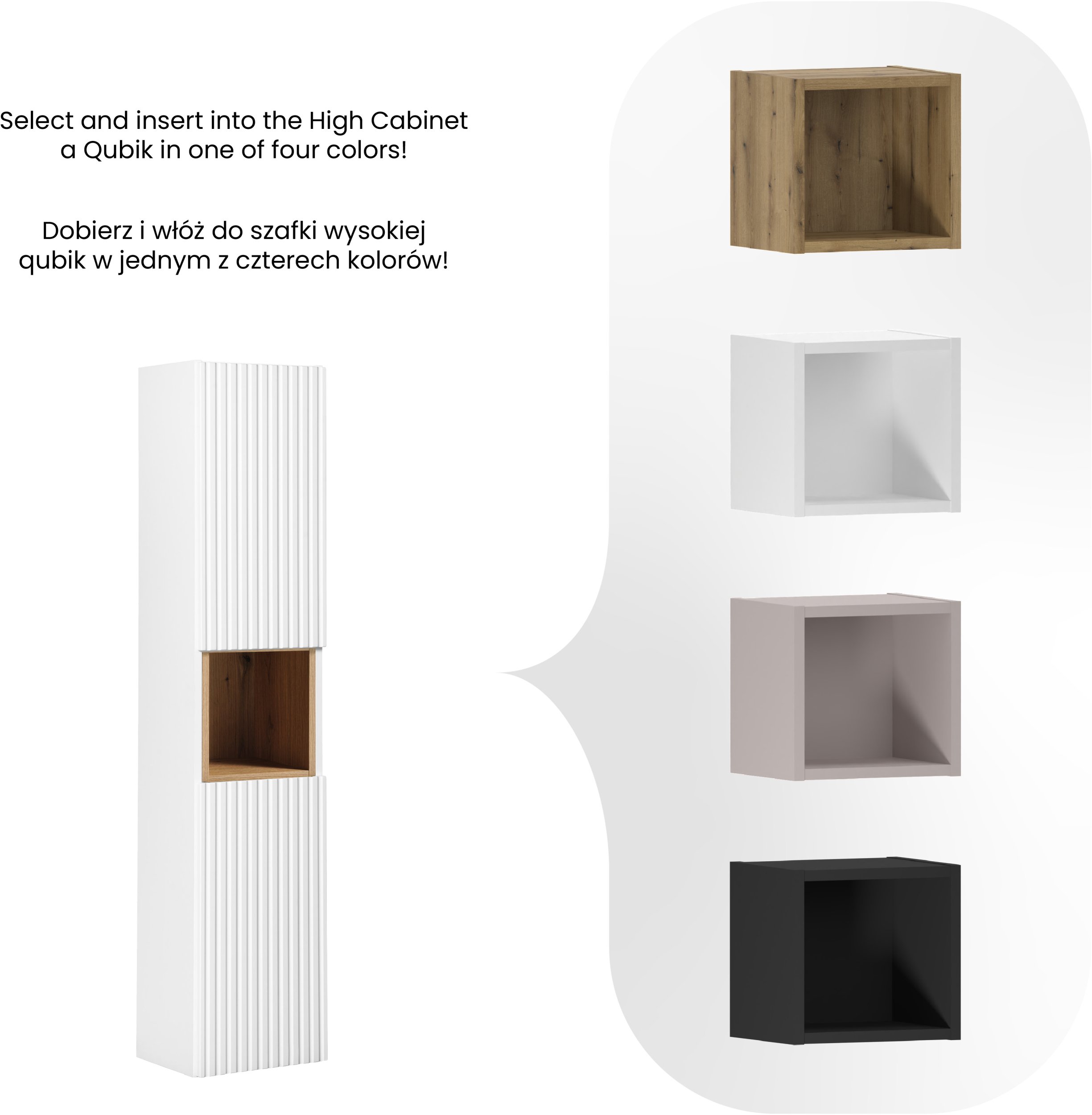 Szafka wysoka 2 drzwi