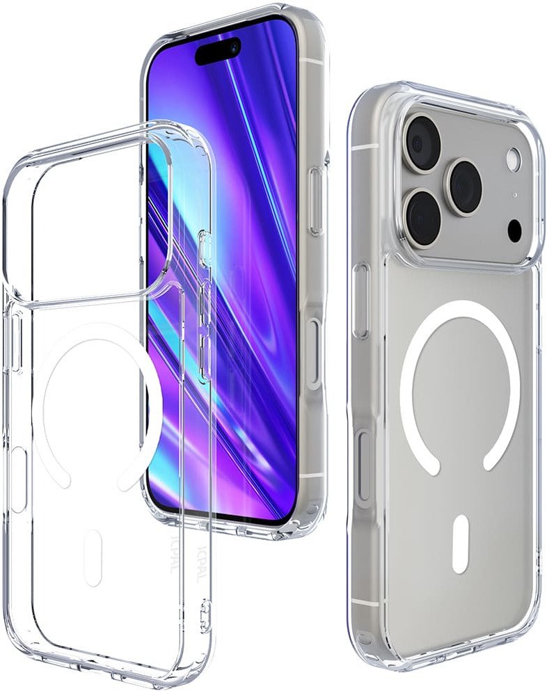 JCPal DualPro MagSafe Compatible Case - etui MagSafe do iPhone 17 Pro Max przeźroczyste