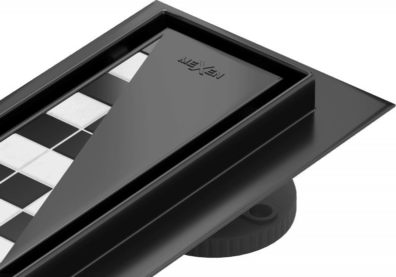 Mexen Mexen Flat M13 odpływ liniowy 2w1 110 cm, czarny - 1710110