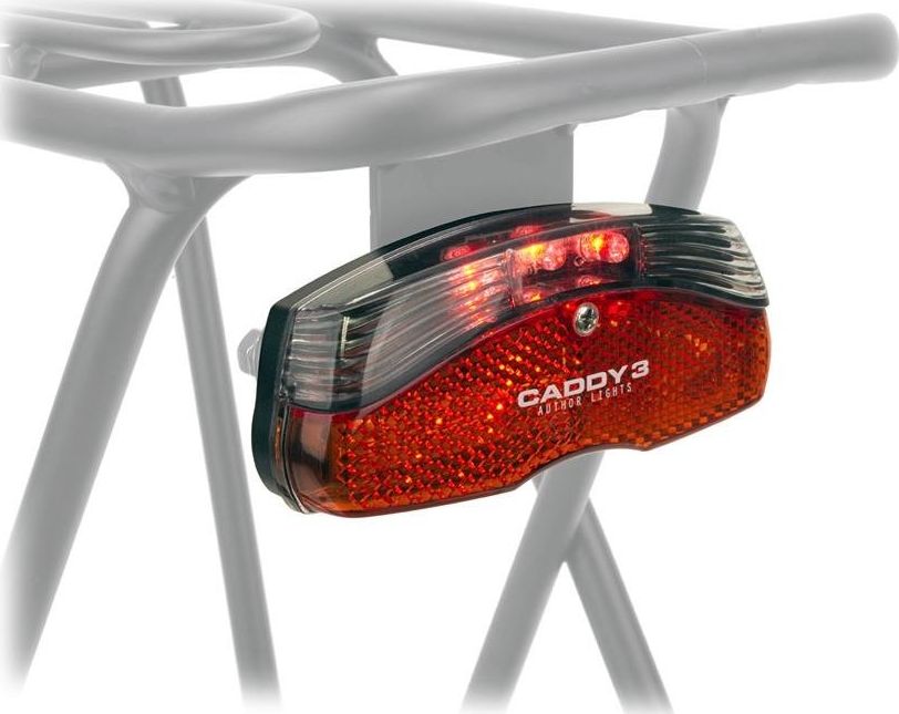 Author Lampka tylna Caddy 3 na bagażnik z odblaskiem