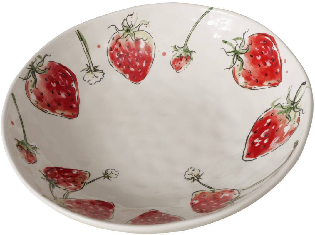 Miska w truskawki STRAWBERRY, Ø 34 cm