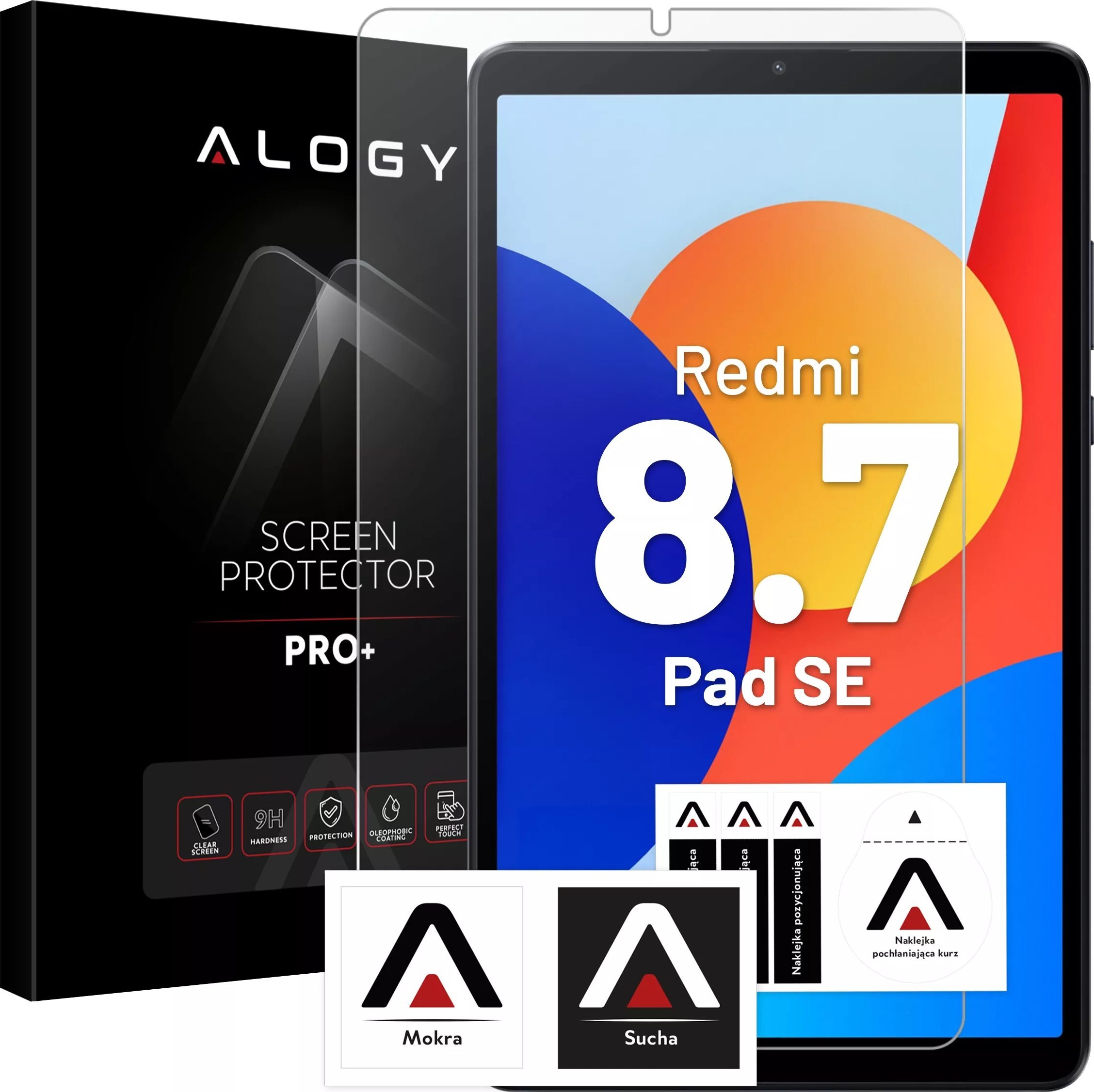 Szkło hartowane do Redmi Pad SE 8.7" 4G Alogy Screen Protector Pro+ 9H ochronne na ekran
