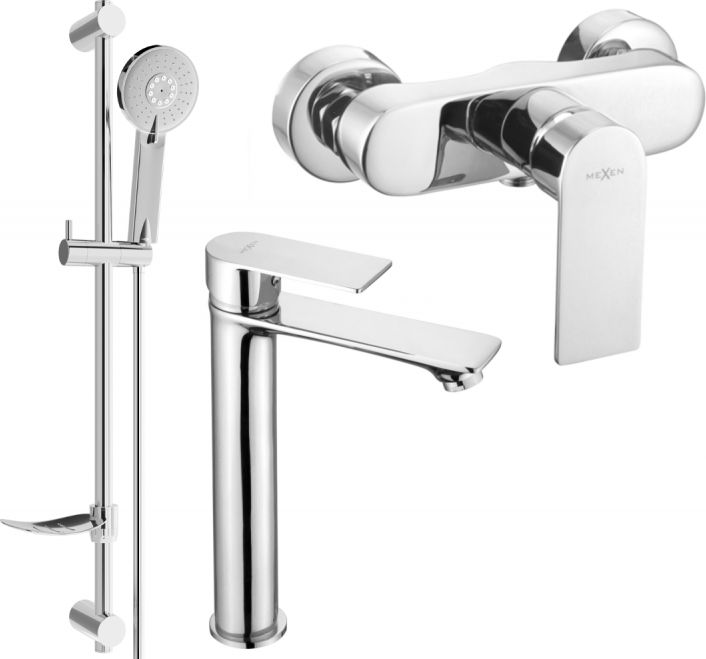 Mexen Mexen Royo DF40 zestaw prysznicowy, chrom - 72214DF40-00
