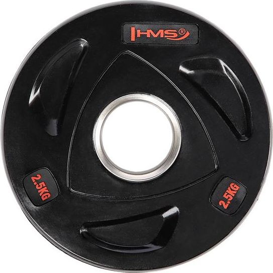 HMS TOX02 Czarny Talerz Olimpijski Ogumowany 2.5 kg