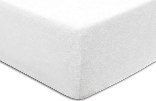 Darymex Prześcieradło frotte z gumką białe 70x140 cm