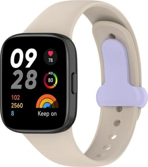Beline Beline pasek Redmi Watch 3 beżowy/beige