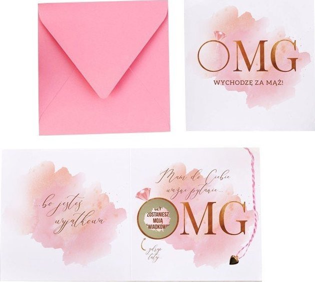 ZDRAPKA Czy będziesz moją Świadkową OMG UNIWERSALNA (+koperta)