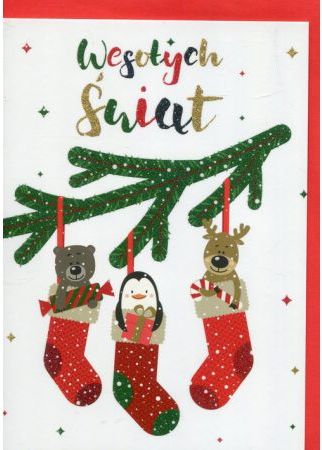 HENRY Karnet B6 Boże Narodzenie - Zwierzątka (10szt)