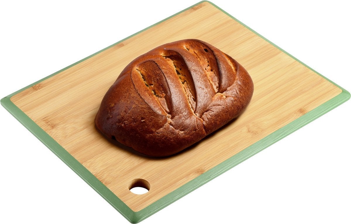 Deska do krojenia Kesper Bambusowa deska do krojenia z uchwytem, zielona