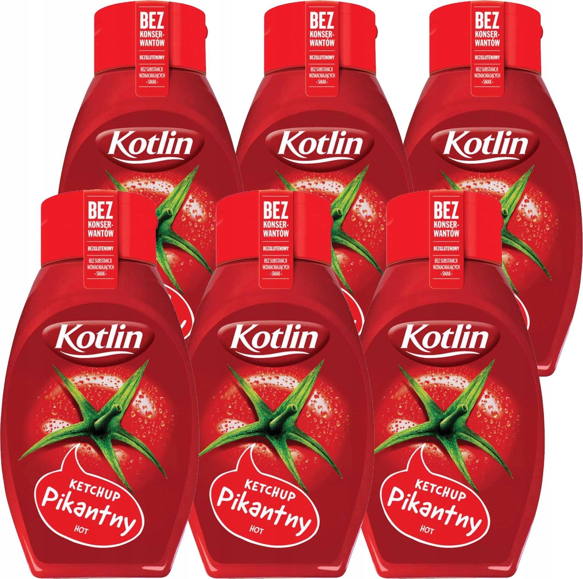 Kotlin Kotlin Ketchup pikatny 450 g x 6 sztuk