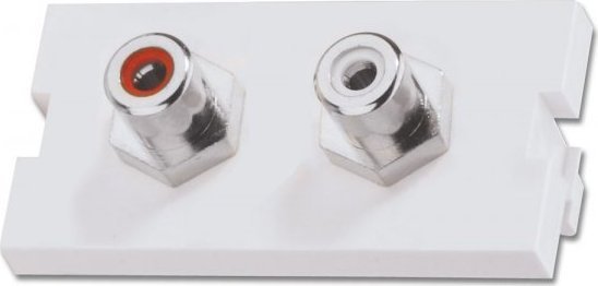 Lindy ModuĹ 2xRCA (audio) do ramki naĹciennej Lindy 60563