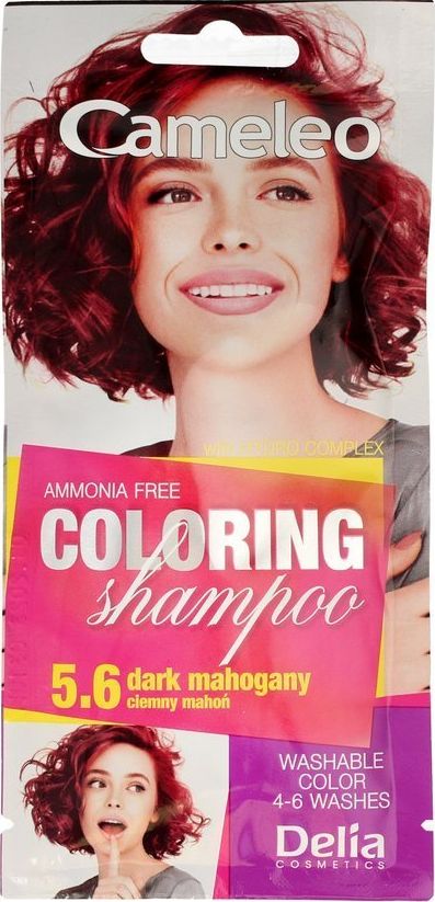 Delia Delia Cosmetics Cameleo Szampon koloryzujący nr 5.6 Ciemny Mahoń 1szt