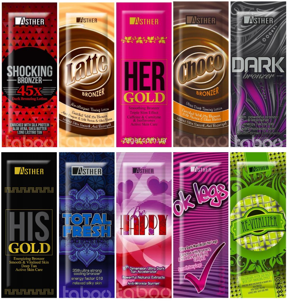 Asther Zestaw Saszetek Do Opalania x10szt