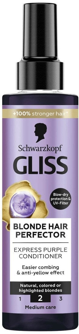 GLISS_Blonde Hair Perfector odżywka bez spłukiwania neutralizująca żółtawe odcienie 200ml