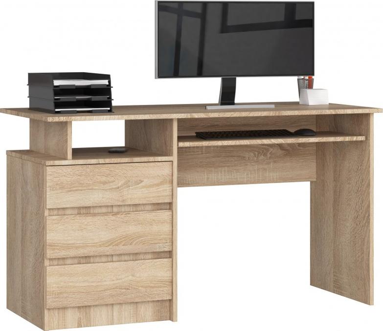 Biurko Fabryka Mebli Akord CLP Jasnobrązowe 135 cm x 60 cm