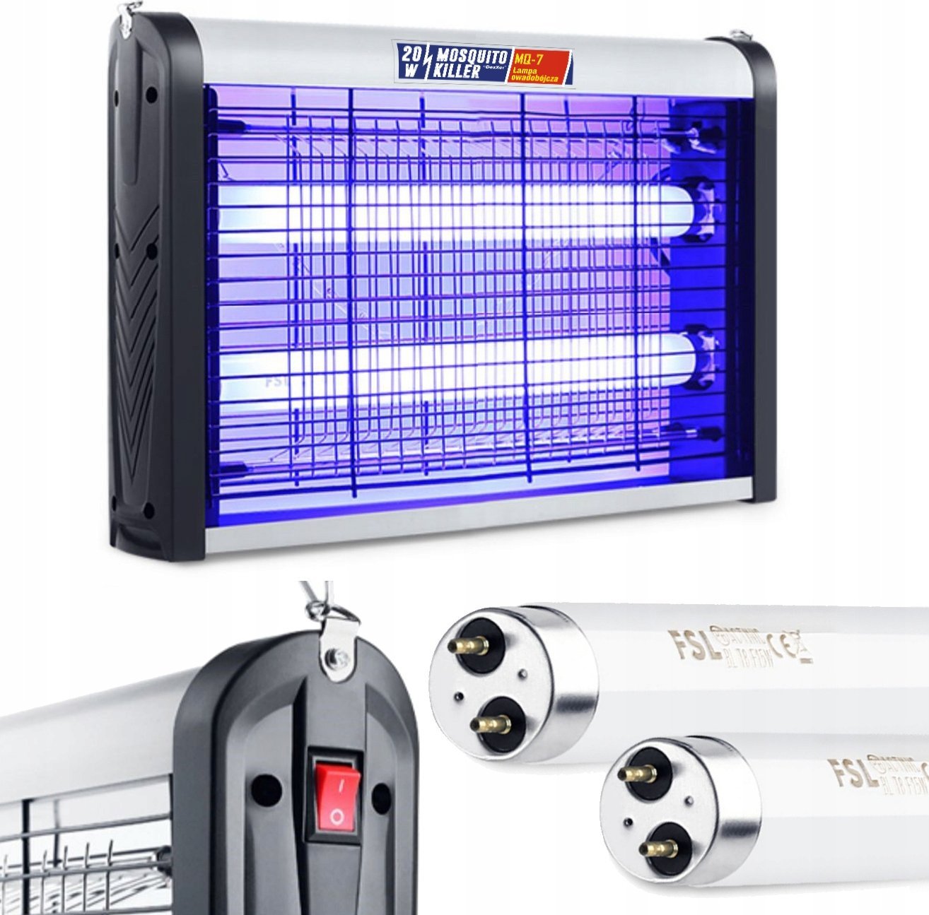 LAMPA OWADOBÓJCZA UV 20W MQ-7