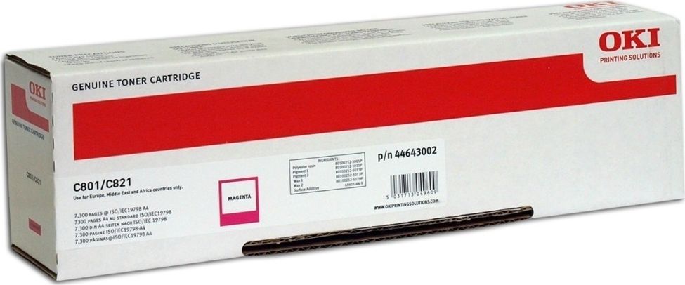 Toner OKI 44643002 Magenta Oryginał (44643002)