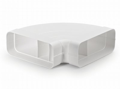 90* bøjning, horisontal, flad 89 x 222 mm.