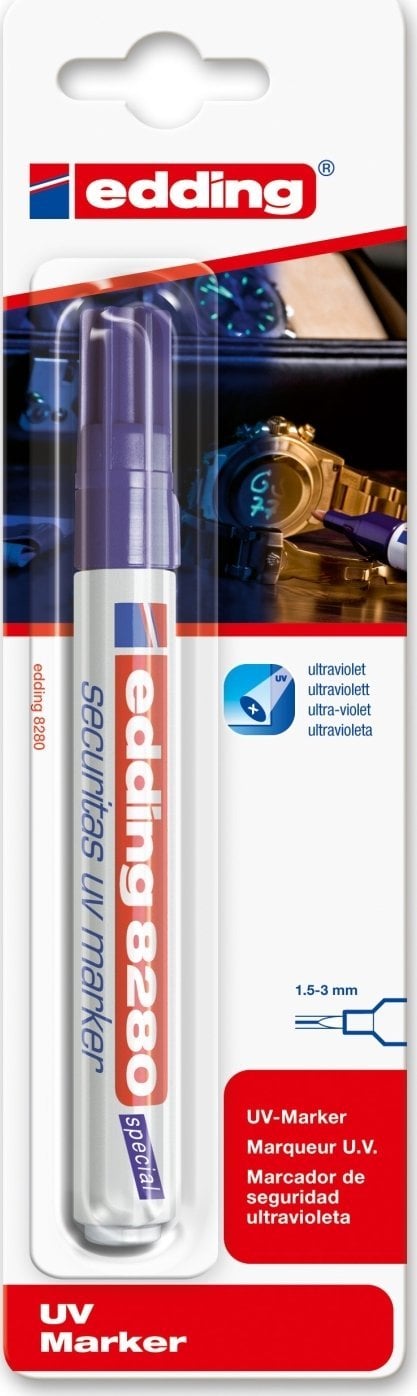 Edding Marker Edding® 8280 klar UV - usynlig mærkning/tyverisikring