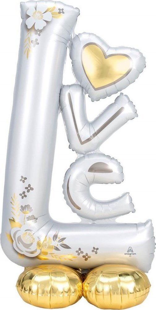 AMSCAN Balon foliowy AirLoonz Wedding Love 73x147cm