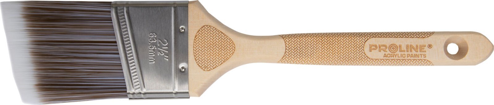 Pro-Line Pędzel skośny prof. 2.5",rączka drew.,ss,akryl,proline