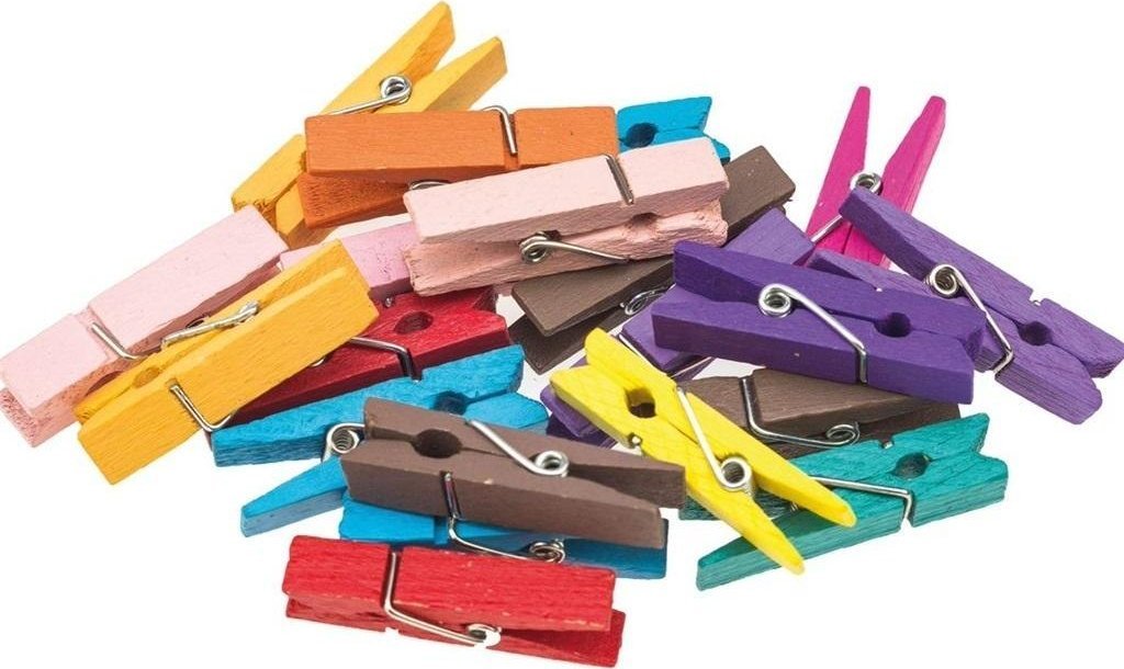 BREWIS Klamerki kolorowe 3,5cm 20szt